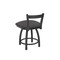 Holland Bar Stool Co 18" Low Back Swivel Vanity Stool, Pewter Finish, Canter Storm Seat 82118PW004 - alternate 3